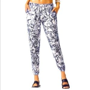 Fabletics Grey Monarch Tie Dye Elastic Joggers